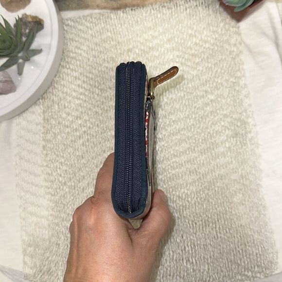 Fossil Wallet Wristlet Passport Holder Bundle PVC Blue Turquoise Multicolored - Picture 11 of 16